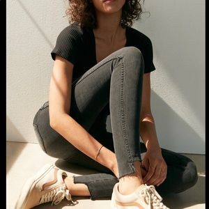 Madewell 10” High rise jeans step hem edition